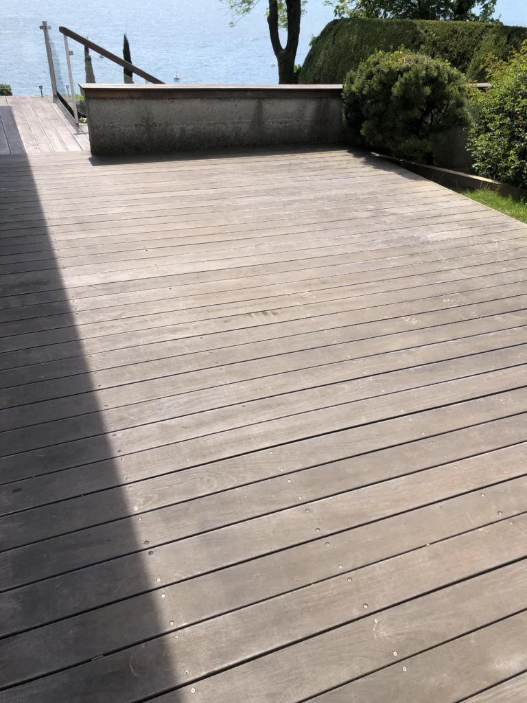 rénovation terrasse bois Savoie - avant
